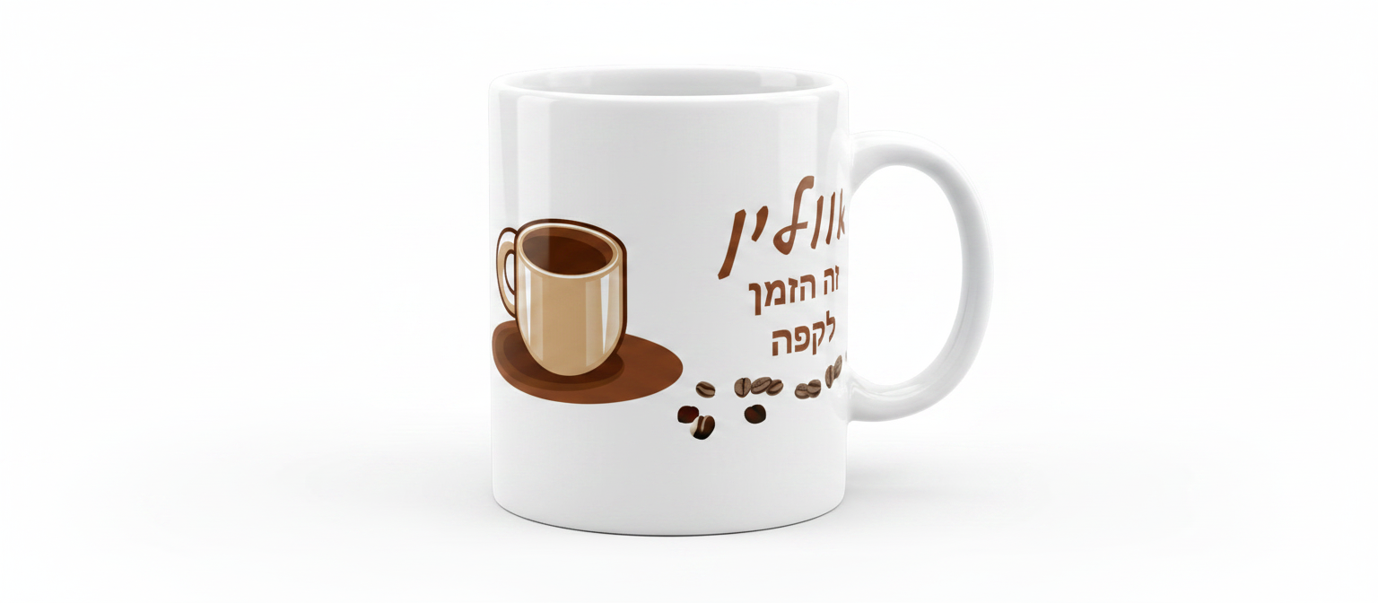אווליין זה הזמן לקפה - ספל קפה